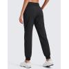 imageCRZ YOGA Casual Workout Jogger for Women 285quot  Tapered Lightweight Stretch Athletic Outdoor Pants with PocketsBlack