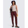 imageCRZ YOGA Casual Workout Jogger for Women 285quot  Tapered Lightweight Stretch Athletic Outdoor Pants with PocketsRed Merlot