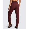 imageCRZ YOGA Casual Workout Jogger for Women 285quot  Tapered Lightweight Stretch Athletic Outdoor Pants with PocketsRed Merlot
