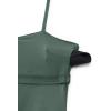 imageCRZ YOGA Womens Butterluxe Tennis Dress Spaghetti Strap Casual Athletic Sports Outfits with Builtin Shorts and BrasDark Forest Green