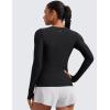 imageCRZ YOGA Womens Cloudweight Long Sleeve Workout Tops Lightweight Athletic Basic Shirts Soft Casual TShirt with Thumb HoleBlack