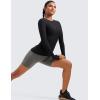 imageCRZ YOGA Womens Cloudweight Long Sleeve Workout Tops Lightweight Athletic Basic Shirts Soft Casual TShirt with Thumb HoleBlack