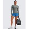 imageCRZ YOGA Womens Cloudweight Long Sleeve Workout Tops Lightweight Athletic Basic Shirts Soft Casual TShirt with Thumb HoleGrey Sage
