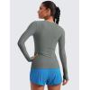 imageCRZ YOGA Womens Cloudweight Long Sleeve Workout Tops Lightweight Athletic Basic Shirts Soft Casual TShirt with Thumb HoleGrey Sage