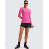 imageCRZ YOGA Womens Cloudweight Long Sleeve Workout Tops Lightweight Athletic Basic Shirts Soft Casual TShirt with Thumb HoleMagenta