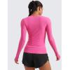 imageCRZ YOGA Womens Cloudweight Long Sleeve Workout Tops Lightweight Athletic Basic Shirts Soft Casual TShirt with Thumb HoleMagenta