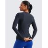 imageCRZ YOGA Womens Cloudweight Long Sleeve Workout Tops Lightweight Athletic Basic Shirts Soft Casual TShirt with Thumb HoleTrue Navy