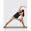 imageCRZ YOGA Womens Racerback Yoga Tank Tops High Crewneck Soft Casual Workout Sleeveless Flowy ShirtsBlack