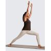 imageCRZ YOGA Womens Racerback Yoga Tank Tops High Crewneck Soft Casual Workout Sleeveless Flowy ShirtsHot Fudge Brown