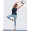 imageCRZ YOGA Womens Racerback Yoga Tank Tops High Crewneck Soft Casual Workout Sleeveless Flowy ShirtsTrue Navy