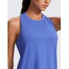 imageCRZ YOGA Womens Racerback Yoga Tank Tops High Crewneck Soft Casual Workout Sleeveless Flowy ShirtsWild Indigo