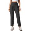 imageCRZ YOGA Butterlift Ankle Casual Yoga Pants for Women 78 Tapered Front Pleated for Lounge Travel with PocketsMysterious Grey