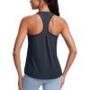 imageCRZ YOGA Womens Racerback Yoga Tank Tops High Crewneck Soft Casual Workout Sleeveless Flowy ShirtsTrue Navy