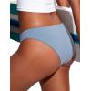 imageCRZ YOGA Womens Bikini Bottom Low Waisted Bathing Swimsuit Shorts Cheeky Swim BriefsCambric Blue