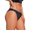 imageCRZ YOGA Womens Bikini Bottom Low Waisted Bathing Swimsuit Shorts Cheeky Swim BriefsJungle Camouflage Gray