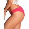 imageCRZ YOGA Womens Bikini Bottom Low Waisted Bathing Swimsuit Shorts Cheeky Swim BriefsMagenta