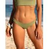 imageCRZ YOGA Womens Bikini Bottom Low Waisted Bathing Swimsuit Shorts Cheeky Swim BriefsMoss Green