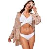 imageCRZ YOGA Womens Bikini Bottom Low Waisted Bathing Swimsuit Shorts Cheeky Swim BriefsWhite