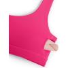 imageCRZ YOGA Womens Scoop Neck Bikini Tops Wide Straps U Back Bathing Suit Swimsuit Push Up Padded Sports BraGranita Pink