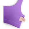 imageCRZ YOGA Womens Scoop Neck Bikini Tops Wide Straps U Back Bathing Suit Swimsuit Push Up Padded Sports BraRoyal Lilac