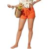 imageCRZ YOGA Womens Swim Board Shorts 3 High Waisted Quick Dry Beach Swimwear Bottoms Bathing Trunks with LinerCoral