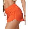 imageCRZ YOGA Womens Swim Board Shorts 3 High Waisted Quick Dry Beach Swimwear Bottoms Bathing Trunks with LinerCoral