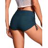 imageCRZ YOGA Womens Swim Board Shorts High Waisted Bathing Suit Bottoms Adjustable Ruched Side SwimsuitInsignia Blue