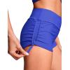 imageCRZ YOGA Womens Swim Board Shorts High Waisted Bathing Suit Bottoms Adjustable Ruched Side SwimsuitMilky Way Purple