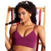 imageCRZ YOGA Womens V Neck Bikini Tops Adjustable Spaghetti Straps Bathing Suit Sexy Swimsuit PaddedFuchsia