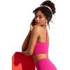imageCRZ YOGA Womens V Neck Bikini Tops Adjustable Spaghetti Straps Bathing Suit Sexy Swimsuit PaddedGranita Pink