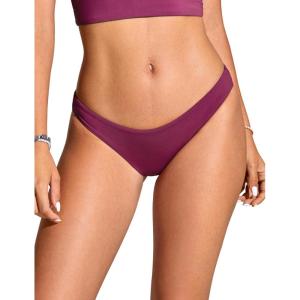 imageCRZ YOGA Womens Bikini Bottom Low Waisted Bathing Swimsuit Shorts Cheeky Swim BriefsFuchsia