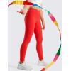 imageCRZ YOGA Girls Butterluxe Full Length Athletic Leggings  Kids High Waist Lounge Pants Active Dance Running Yoga TightsDeep Red