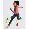 imageCRZ YOGA Girls Butterluxe Full Length Athletic Leggings  Kids High Waist Lounge Pants Active Dance Running Yoga TightsForest Dark Green