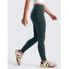 imageCRZ YOGA Girls Butterluxe Full Length Athletic Leggings  Kids High Waist Lounge Pants Active Dance Running Yoga TightsForest Dark Green