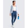imageCRZ YOGA Girls Butterluxe Full Length Athletic Leggings  Kids High Waist Lounge Pants Active Dance Running Yoga TightsFrench Navy