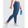 imageCRZ YOGA Girls Butterluxe Full Length Athletic Leggings  Kids High Waist Lounge Pants Active Dance Running Yoga TightsFrench Navy