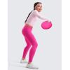 imageCRZ YOGA Girls Butterluxe Full Length Athletic Leggings  Kids High Waist Lounge Pants Active Dance Running Yoga TightsHibiscus Purple