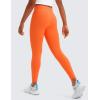 imageCRZ YOGA Girls Butterluxe Full Length Athletic Leggings  Kids High Waist Lounge Pants Active Dance Running Yoga TightsNeon Orange
