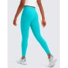 imageCRZ YOGA Girls Butterluxe Full Length Athletic Leggings  Kids High Waist Lounge Pants Active Dance Running Yoga TightsNeon Spectral Blue