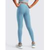 imageCRZ YOGA Girls Butterluxe Full Length Athletic Leggings  Kids High Waist Lounge Pants Active Dance Running Yoga TightsPure Blue