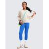 imageCRZ YOGA Girls Butterluxe Full Length Athletic Leggings  Kids High Waist Lounge Pants Active Dance Running Yoga TightsSparkle Blue