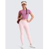 imageCRZ YOGA Girls Butterluxe Full Length Athletic Leggings  Kids High Waist Lounge Pants Active Dance Running Yoga TightsStrawberry Pink