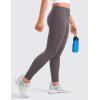 imageCRZ YOGA Girls Butterluxe Full Length Athletic Leggings  Kids High Waist Lounge Pants Active Dance Running Yoga TightsTornado Grey
