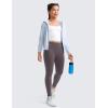 imageCRZ YOGA Girls Butterluxe Full Length Athletic Leggings  Kids High Waist Lounge Pants Active Dance Running Yoga TightsTornado Grey