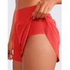 imageCRZ YOGA High Waisted Dolphin Athletic Running Shorts for Women 3quot High Split Comfy Mesh Liner for Gym Workout TrackDeep Red