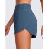 imageCRZ YOGA High Waisted Dolphin Athletic Running Shorts for Women 3quot High Split Comfy Mesh Liner for Gym Workout TrackStelindigo