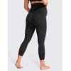 imageCRZ YOGA Womens Butterluxe Maternity Capris Leggings 23quot  Workout Active Yoga Crop Pants Over The Belly Pregnancy SoftBlack