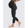 imageCRZ YOGA Womens Butterluxe Maternity Capris Leggings 23quot  Workout Active Yoga Crop Pants Over The Belly Pregnancy SoftBlack