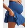 imageCRZ YOGA Womens Butterluxe Maternity High Waisted Tennis Skirts A Line Flowy Golf Athletic Casual Pregnancy Skort with PocketPitch Blue