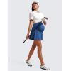 imageCRZ YOGA Womens Butterluxe Maternity High Waisted Tennis Skirts A Line Flowy Golf Athletic Casual Pregnancy Skort with PocketPitch Blue